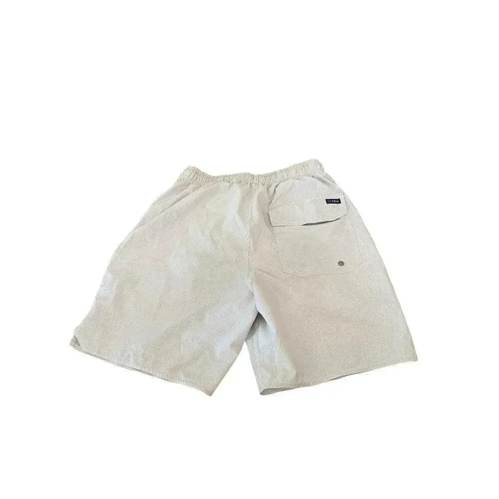 Cova Men's Cream Medium Wash Pull-On Spot Swim Trunks Size Small